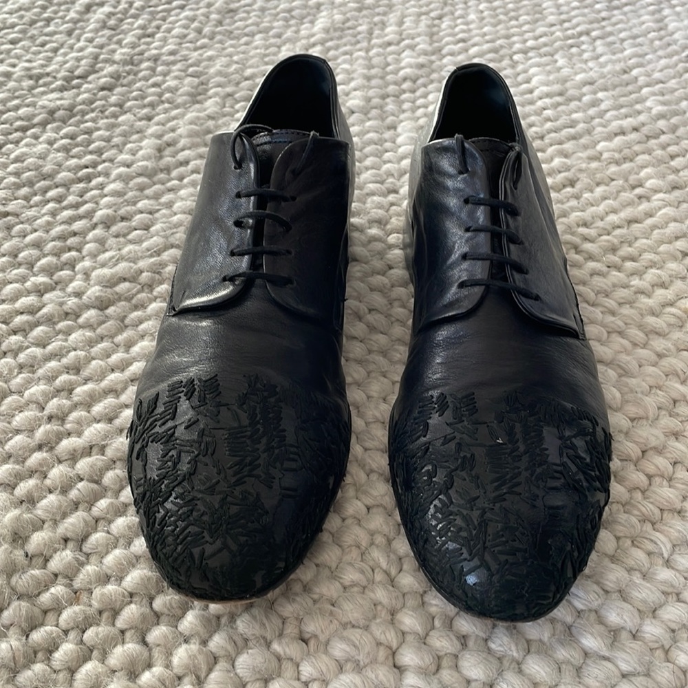 Rocco P dress shoes with hand made embroidery